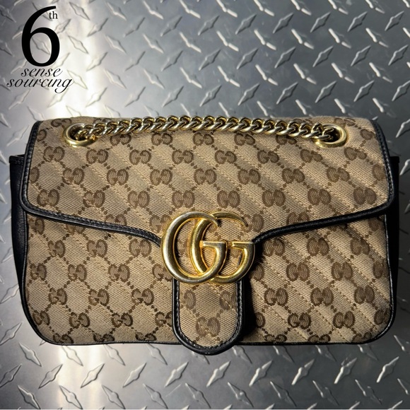 Gucci Handbags - Gucci Marmont Flap Bag in Black